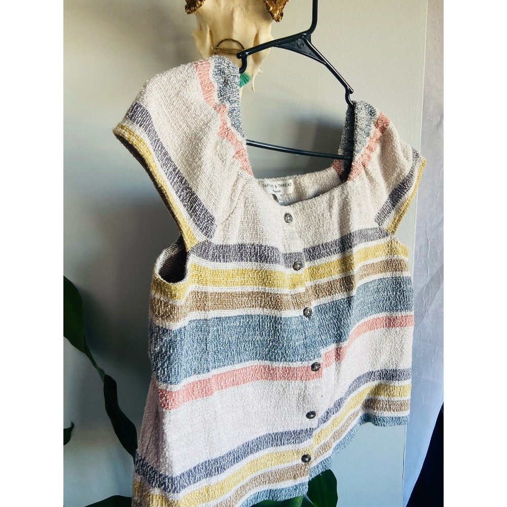 Boho Chic Texture And Thread Large Large Cortton … - image 5